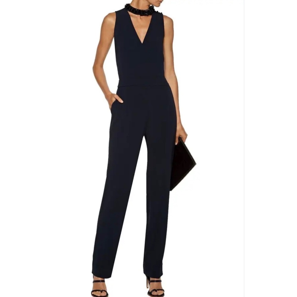 Derek Lam 10 Crosby Women's "Io"Jumpsuit Midnight Blue Sleeveless NWT Size 6